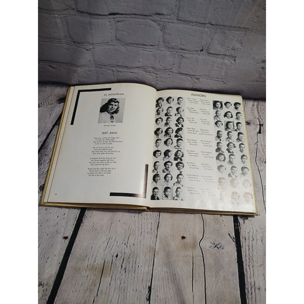 German Township High School Laureola 1951 Yearbook Vintage Retro Mid Century‎